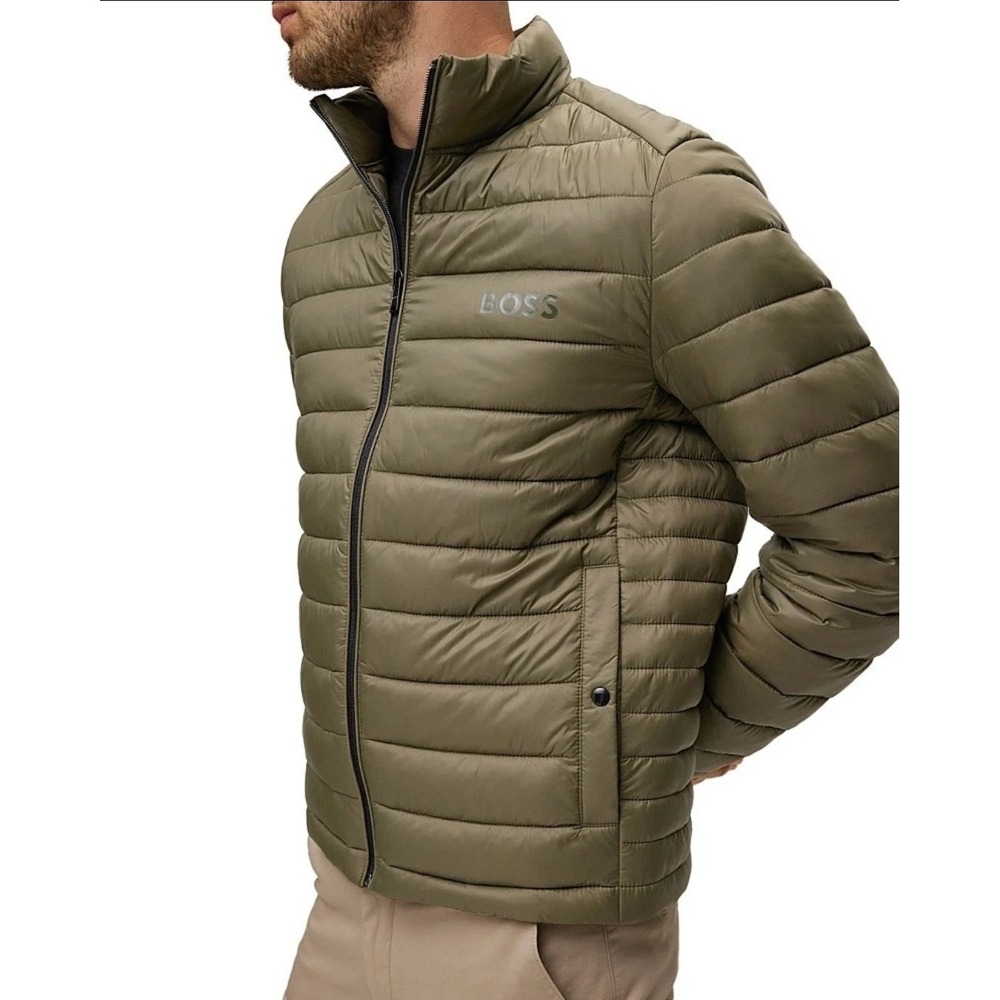 Hugo Boss Calanos Lightweight Puffer Jacket Open Green Men's Size 46R - NWT $298 - Picture 2 of 9